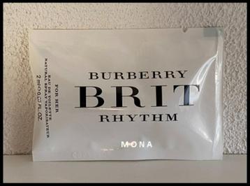 BurberryBrit Rhythm for Her parfum sample proefje tester beschikbaar voor biedingen