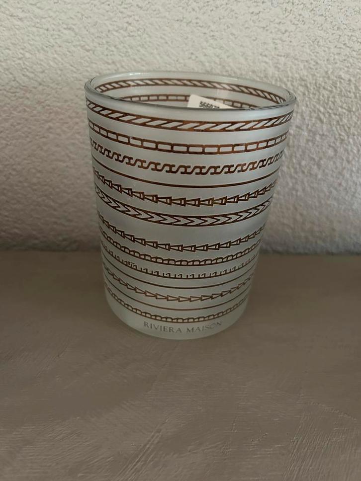 Kaarsenhouder Votive White van Riviera Maison, Huis en Inrichting, Woonaccessoires | Kandelaars en Kaarsen, Nieuw, Kandelaar, Minder dan 25 cm
