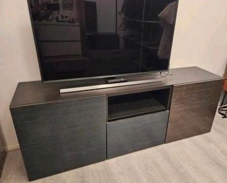 TV kast Besta Ikea, Huis en Inrichting, Kasten | Televisiemeubels, Zo goed als nieuw, Minder dan 100 cm, 150 tot 200 cm, 25 tot 50 cm