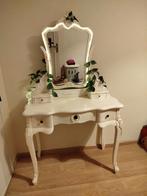 Make-up tafel voor kinderen met zitje en verlichting, Huis en Inrichting, Tafels | Kaptafels, Ophalen, 150 tot 200 cm, Vintage