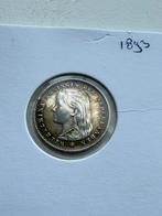 Kwartje 1893 Wilhelmina, Zilver, 25 cent, Ophalen of Verzenden, Koningin Wilhelmina