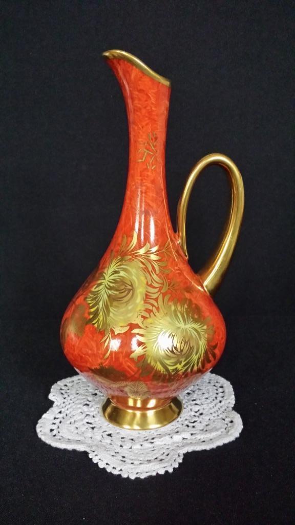 Exclusief VAASJE <> Bavaria ALKA Kunst, Decor PATRICIA, 1960, Huis en Inrichting, Woonaccessoires | Vazen, Zo goed als nieuw, Oranje