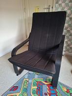 Ikea poang stoel zwart, Huis en Inrichting, Fauteuils, Ophalen, Gebruikt, 75 tot 100 cm, 50 tot 75 cm