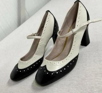 Flapper Mary Jane Next Pumps pump met hakken 38 zwart-wit beschikbaar voor biedingen