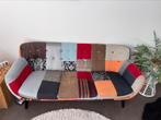 Patchwork bank en eventueel stoel, Ophalen, Gebruikt, Stof, Patchwork