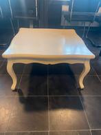 Mooie creme kleurige salontafel, Huis en Inrichting, Tafels | Salontafels, 50 tot 100 cm, Vierkant, Ophalen of Verzenden, Zo goed als nieuw
