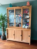 Teak Buffetkast Vitrinekast, Huis en Inrichting, Kasten | Boekenkasten, Ophalen, 200 cm of meer, 150 tot 200 cm, Teakhout