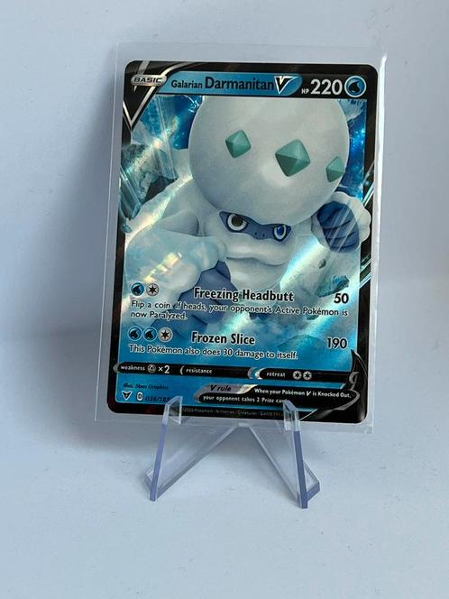 Pokémon - Darmanitan V, Hobby en Vrije tijd, Verzamelkaartspellen | Pokémon, Zo goed als nieuw, Losse kaart, Verzenden