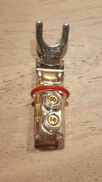 WBT vergulde spade aansluitingen, Audio, Tv en Foto, Overige merken, Ophalen of Verzenden, Zo goed als nieuw, 120 watt of meer