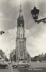 AK Delft Nieuwe kerk markt VW, Ophalen of Verzenden, 1940 tot 1960, Ongelopen, Zuid-Holland