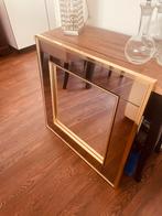 Vintage 2 kleuren Spiegel jaren 80, Ophalen, Vierkant, Zo goed als nieuw, Minder dan 100 cm