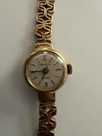 Gouden vinted dames Prisma horloge 14K en goudenbandje, Sieraden, Tassen en Uiterlijk, Horloges | Antiek, Overige merken, Met bandje
