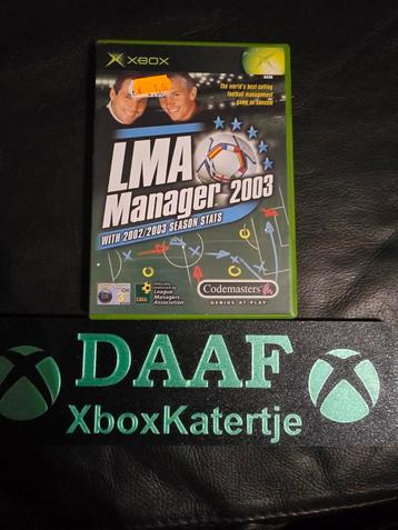 Lma manager 2003 - xbox classic  beschikbaar voor biedingen