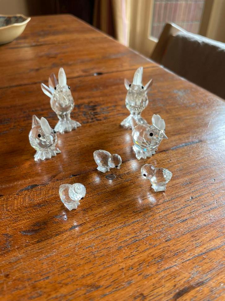 Kristallen Dierenfiguren Set - Antiek Glas en Kristal Decora, Antiek en Kunst, Antiek | Glas en Kristal, Ophalen