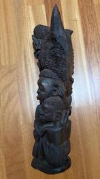 Makonde Houtsnijwerk - Tree of Life Totem, Ophalen of Verzenden