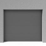 Sectionaal garagedeur 3 x 3 m – Antraciet – Inclusief motor, Ophalen, Metaal, 120 cm of meer, 215 cm of meer