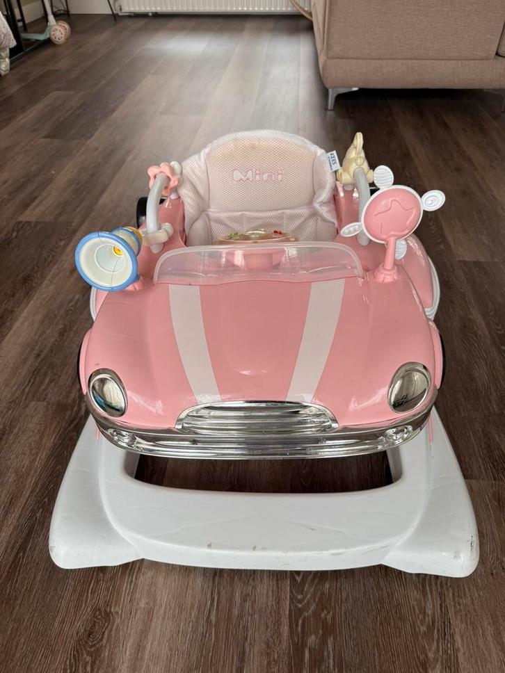 Mini cooper loopauto roze, Kinderen en Baby's, Speelgoed | Buiten | Voertuigen en Loopfietsen, Gebruikt, Loopvoertuig, Ophalen