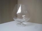 Groot Cognac Glas 25 cm. hoog. Glazen vaas., Ophalen