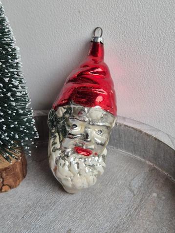 Vintage kerstbal kerstman hoofd 500 beschikbaar voor biedingen