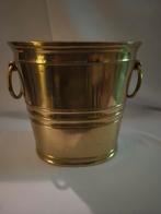 Vintage Messing champagne emmer met handvatten, Ophalen of Verzenden, Koper