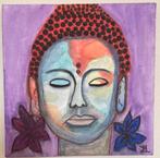 Budha / Boeda / eigen werk / 30x30 cm op canvas, Minder dan 50 cm, Nieuw, Schilderij, Ophalen of Verzenden