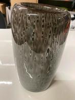 Gespikkelde grijze vaas - Uniek design object, Ophalen of Verzenden