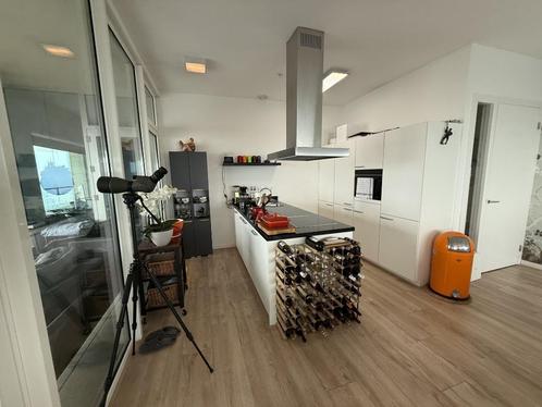 Gebruikte keuken te koop, Huis en Inrichting, Keuken | Complete keukens, Gebruikt, Dubbelwandige keuken, Wit, Composiet, Met kookeiland