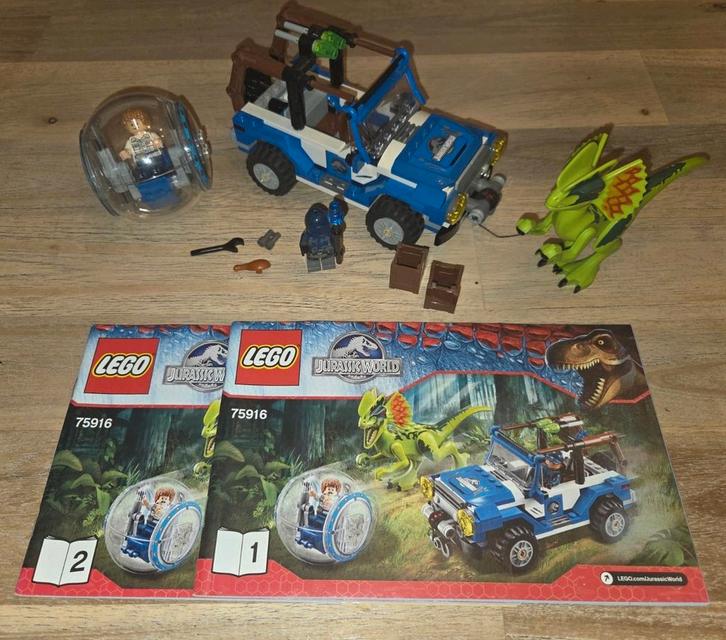 Lego Jurassic World Park 75916 Dilophosaurus Dino, Kinderen en Baby's, Speelgoed | Duplo en Lego, Gebruikt, Lego, Complete set