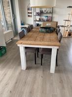 Houten eettafel (6 pers), Huis en Inrichting, Complete inboedels, Ophalen