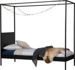 WOOOD Dani Hemelbed - Metaal - Zwart (190x205x95), Huis en Inrichting, Ophalen, 90 cm, Eenpersoons, Zwart