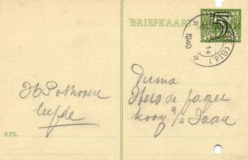 H. Pothoven, Eefde - 11.1940 - briefkaart beschikbaar voor biedingen