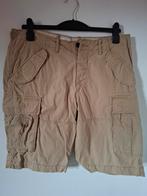 Beige of kaki korte broek. H&M LOGG. Maat 34. Taillemaat: 92, Kleding | Heren, Ophalen of Verzenden, Gedragen, Beige, H & M