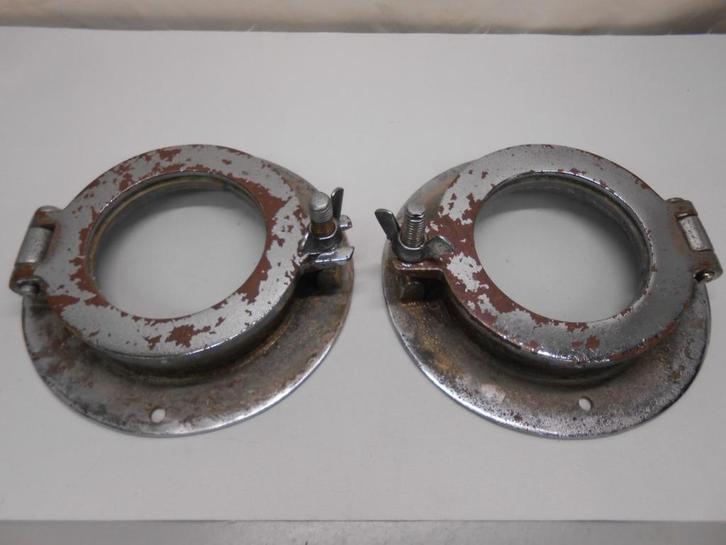 Patrijspoorten, brons verchroomd, authentiek, Watersport en Boten, Accessoires en Onderhoud, Gebruikt, Overige typen, Ophalen of Verzenden