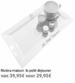 Rivièra maison le petit dejuener
Van 39,95€
Voor, Ophalen of Verzenden, Nieuw