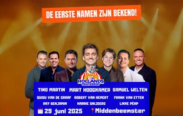 2x Golden Circle tickets - Hollands Tentfeest 29 juni 2025 beschikbaar voor biedingen