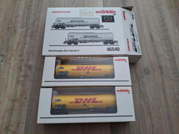 Marklïn HO 46540 set ketelwagons DHL eurotrain DB  beschikbaar voor biedingen