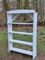 Oude Brocante Roemeense Wandrek Keukenrek Rek Wit XL, Ophalen