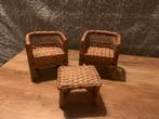 Set van twee stoelen en tafel, Ophalen of Verzenden, Zo goed als nieuw, Poppenhuis