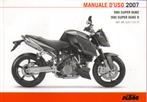 KTM 990/R Super Duke manuale 2007 (5550z), Motoren, Handleidingen en Instructieboekjes, Ducati