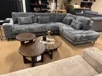 Hoekbank Suburra Grijs ribstof 330x225 Direct/Leverbaar