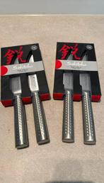 2 sets Japanse steak knives Sekitobei, Nieuw, Ophalen of Verzenden, Rvs of Chroom, Vaatwasserbestendig