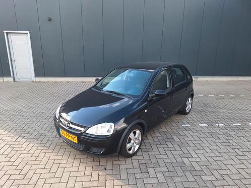 Opel Corsa 1.2 16V 5D 2004 Zwart, Airco, 90.000km!, Auto's, Opel, Particulier, Corsa, ABS, Airbags, Airconditioning, Centrale vergrendeling