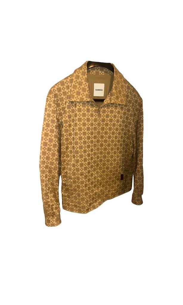 Sandro Jasje Met Grafisch Desighn, Kleding | Dames, Jasjes, Kostuums en Pakken, Nieuw, Jasje, Maat 36 (S), Overige kleuren, Ophalen of Verzenden