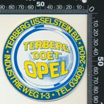 Sticker: Terberg - Opel - IJsselstein (3), Verzamelen, Verzenden, Zo goed als nieuw, Auto of Motor