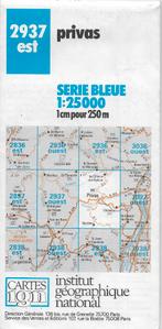 Pl1916 plattegrond privas oost 1993, Boeken, Atlassen en Landkaarten, Frankrijk, Ophalen of Verzenden, 1800 tot 2000, Landkaart