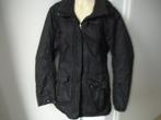 Z.g.a.n. zwarte Quechua jas, capuchon, gestepte voering mt S, Kleding | Dames, Zwart, Ophalen of Verzenden, Zo goed als nieuw