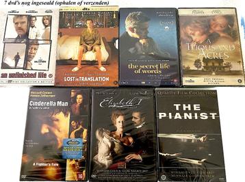 7 Nog Ingesealde DVD's in 1 koop € 10 (kado-idee) beschikbaar voor biedingen