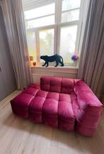 Designbank Fuchsia Rose Fluweel - Modulair Lounge, Huis en Inrichting, Banken | Sofa's en Chaises Longues, Ophalen, Tweepersoons