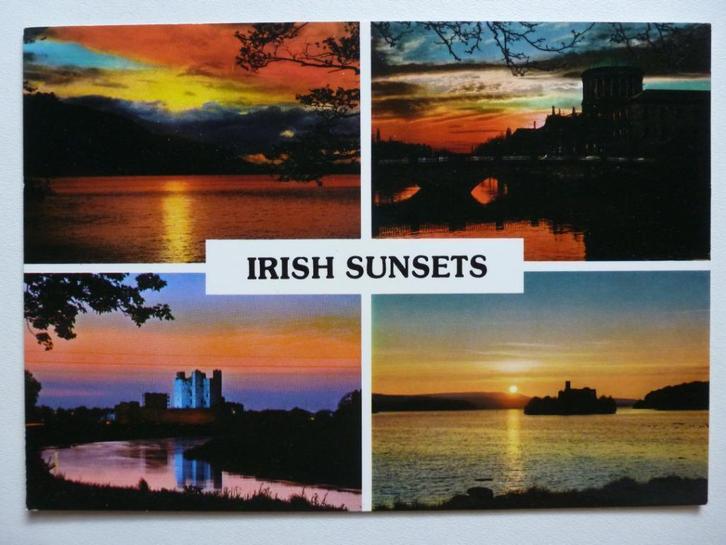 Ansichtkaart ansicht kaart Ierland Ireland Irish sunsets, Verzamelen, Ansichtkaarten | Buitenland, Ongelopen, Overig Europa, 1980 tot heden