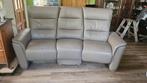 Leuke leren 3 zits relaxbank, Ophalen, Gebruikt, 150 tot 200 cm, Driepersoons